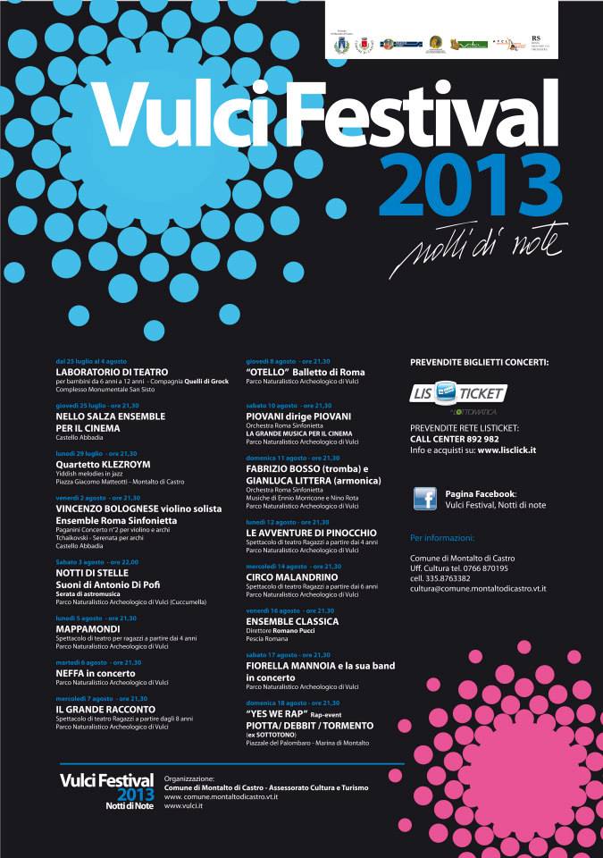 Vulci Festival 2013 – Notti di note